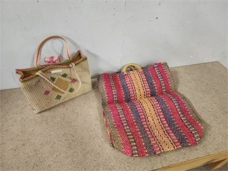 Collectible Woven Carry Bag Pair