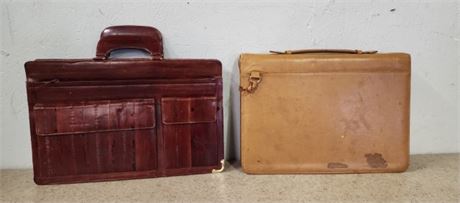 Leather Portfolio/Attaché Pair