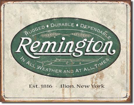 Vintage Style Remington Metal Sign