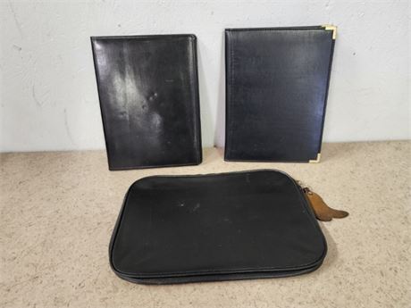 Leather Portfolio & Notebook Trio