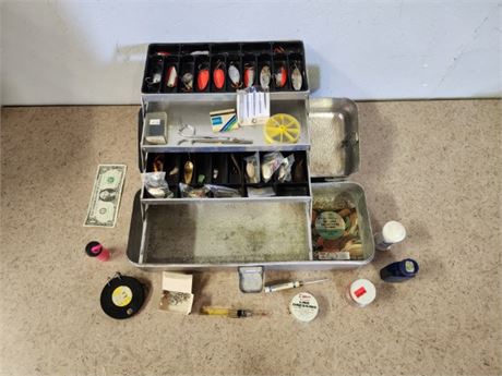 Tackle Box with Vintage Tackle