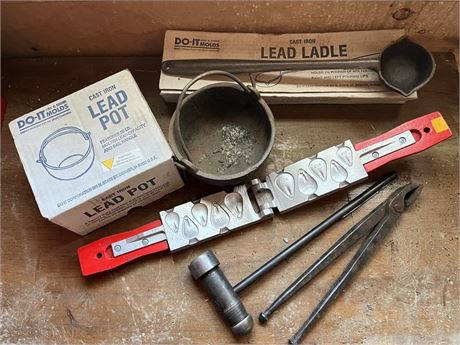 Lead Fishing Weights Smelting Set Up