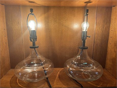 Pair of 18" Lamps Ready for the Creative Individual