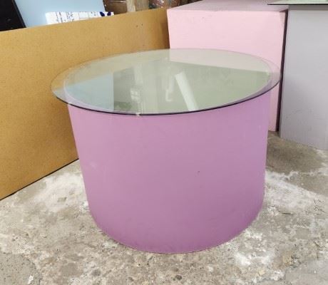 Round Glass Top Display Table...38"dia x 24" Tall