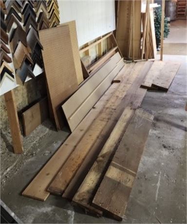 Assorted Lumber-Planks-Peg Board-Risers...Some 14' Long