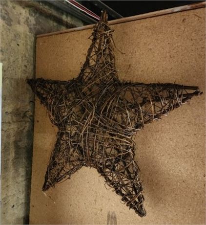 Woven Wood Wall Hanger Star...24x24