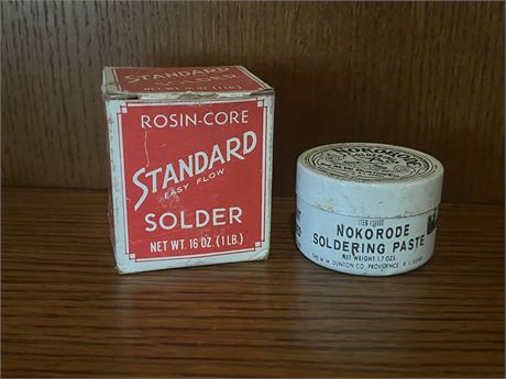 Very Old Spool Partial "Standard Solder" with Nice Box