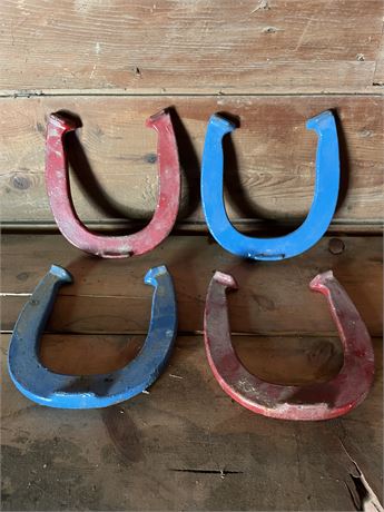 Vintage Outdoor Gameplay Horseshoes