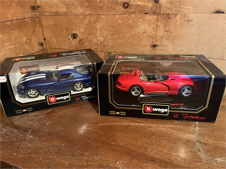 Two Die Cast Sports Cars