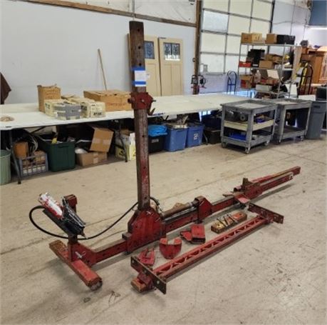 Commercial Auto Body Frame Puller with 10 Ton Dozer