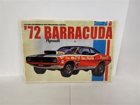 Local Artist's 1972 Barracuda Reproduction Sign...19x12