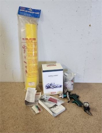 Assorted Spray Painting Apparatus Components