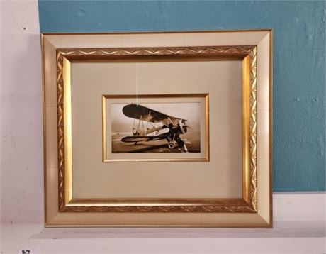 Very Nice New Framed Texaco Bi-Plane Picture...22x19