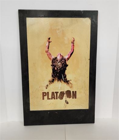 Local Artist's Platoon Reproduction Sign...15x24