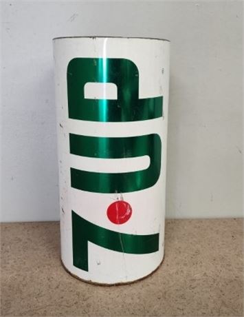 Vintage 7-Up Trash Can...9x19