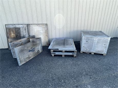 4-Collasible Pallet Storage Containers...48x40x26