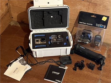 UK Go Pro Hero 3 Camera/Camcorder with Case & Accessories