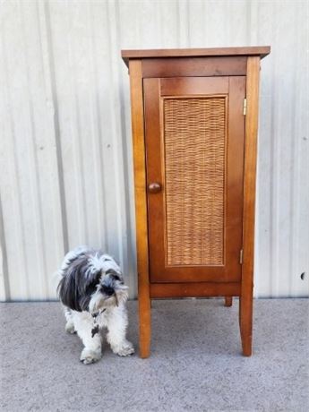 Small Wood Cabinet with Shelves...13x13x21