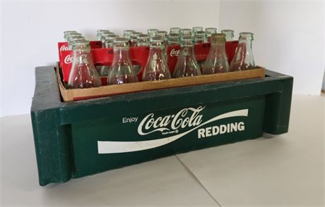 Vintage Coca-Cola Bottles & Crate