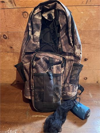 Camo Packpack and Netting