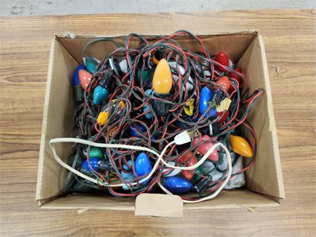 Assorted Vintage Christmas Lights - Not Tested