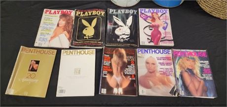 Collectible Playboy & Penthouse Magazines