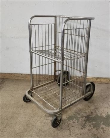 Vintage Metal Market Cart - 22x26x41