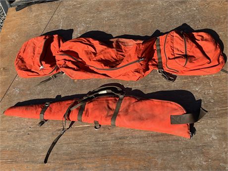Hunters Orange Packing Horse Bags & Rifle Scabbard