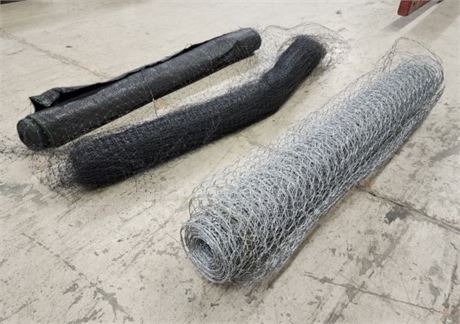 Wire/Mesh & Weed Barrier Roll Trio