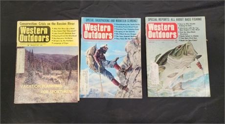 1970s Western Outdoors Magazine Trio