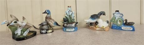 Vintage Collectible Ducks Unlimited Jim Beam Bottles