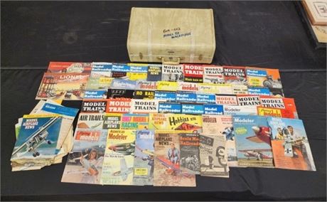 1930s-60s Model Railroaders & Airplane Magazines