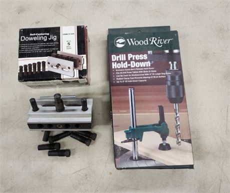 Like New Doweling Jig & Drill Press Hold-Down