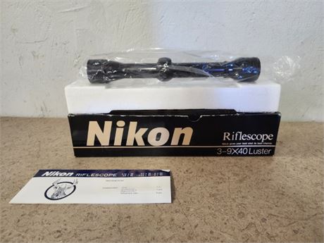 New Nikon 3-9x40 Luster Rifle Scope