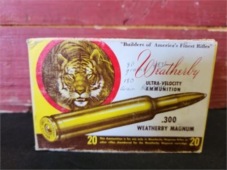 Factory Weatherby 300 MAG Ammo...20rds