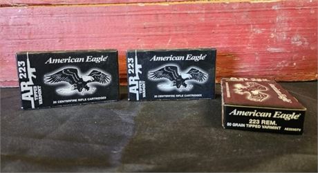 Factory American Eagle 223 REM Ammo...60rds