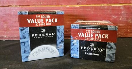 Factory Federal 22lr Ammo...1050rds