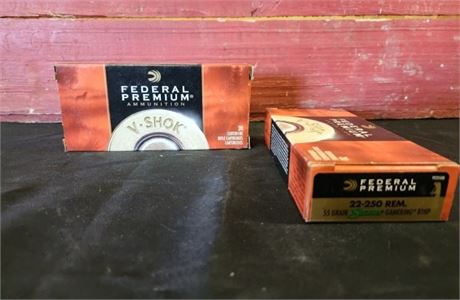 Factory Federal 22-250 REM Ammo...40rds