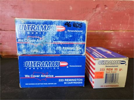 Factory Ultra-Max 223 REM Ammo...146rds