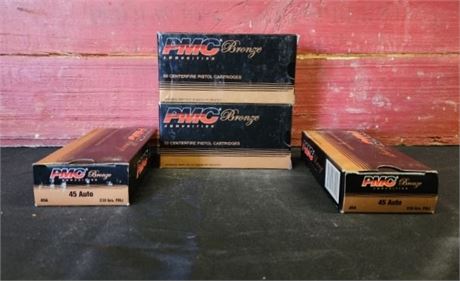 Factory PMC Bronze 45 AUTO Ammo...200rds