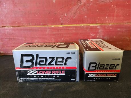 Factory BLAZER .22LR Ammo...1000rds