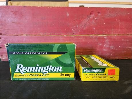 Factory Remington 300 Weatherby Ammo...36rds