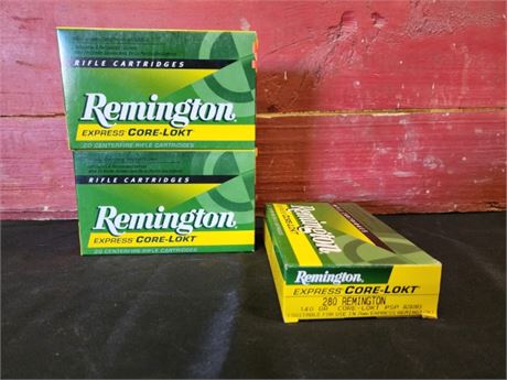 Factory Remington 280 Ammo...60rds