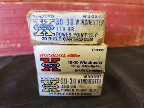 Factory Winchester 30-30 Ammo...52rds