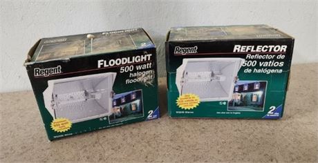 500 Watt Flood Light Pair