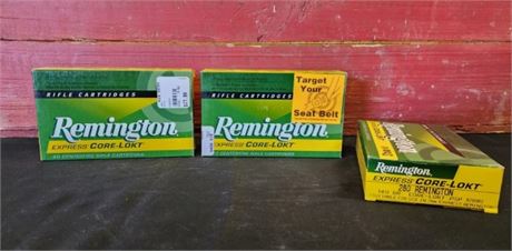 Factory Remington 280 Ammo...51rds