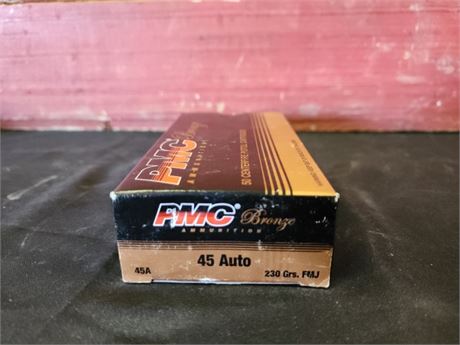 Factory PMC Bronze 45 AUTO Ammo...50rds