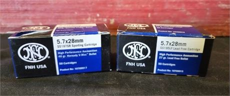 Factory FNH 5.7x28mm Ammo...100rds