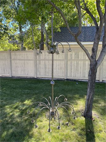 6 Ft Brass Chandelier Needs New Wiring