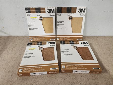 New In Box Sandpaper Sheets...100pc